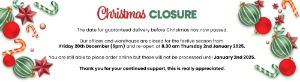 Christmas Closures